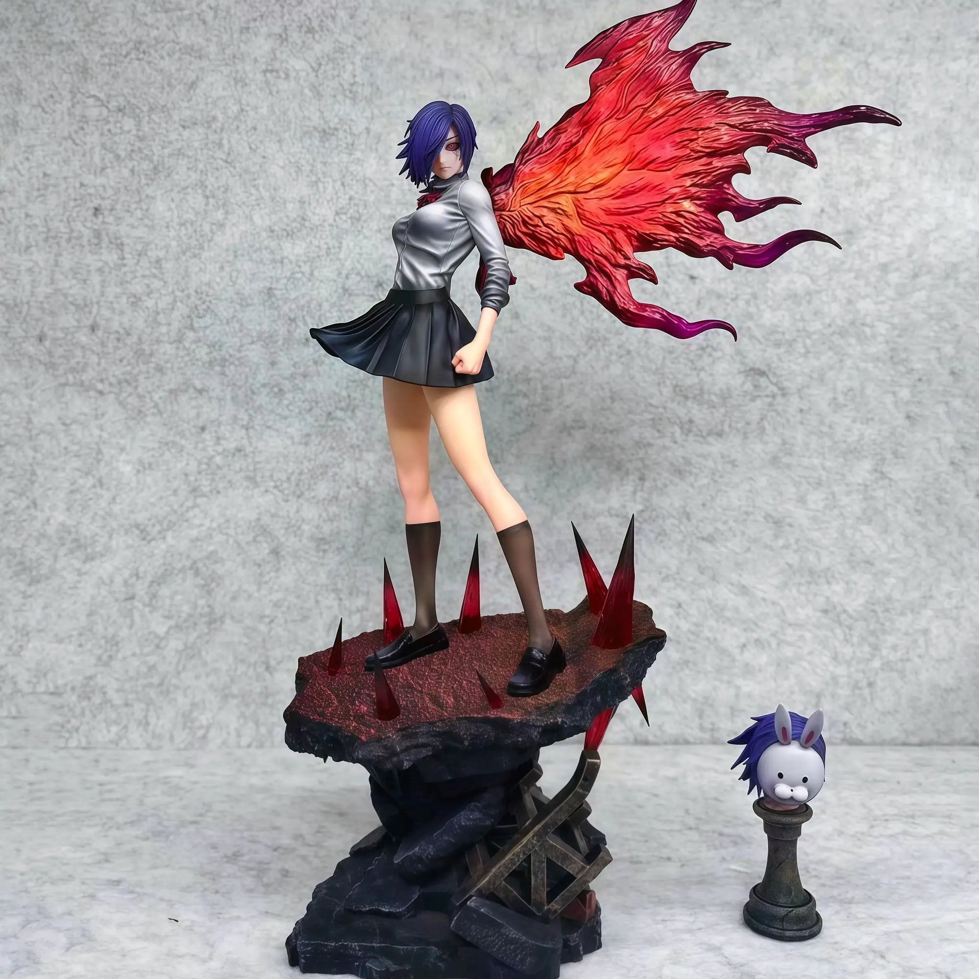 28cm Tokyo Ghouls Figure Touka Kirishima Figures Two Headed Statue Collection Dolls Desk Decora Model Toys Kids Birthday Gifts