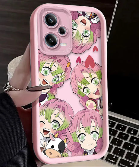 Anime Demon Slayer Case For Xiaomi Redmi Note 13 14 12 11 Pro Plus 5G 14S 12S 11S 10S 10 9 Redmi 14C 13C 12C 12 4G Back Cover