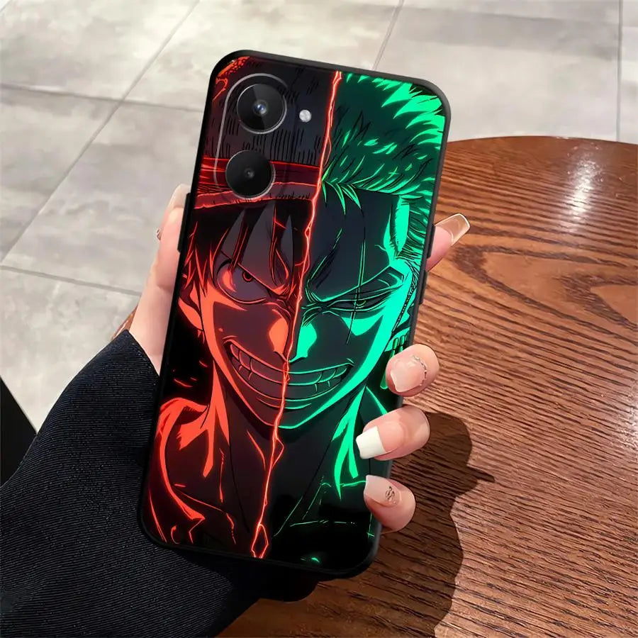 Phone Cover Case for Realme C15 C12 P3 Ultra C21 GT Master Neo2 C25 C33 C35 C53 C55 11 Pro Nazro 50 50i 12 14 Ones Pieces Luffy