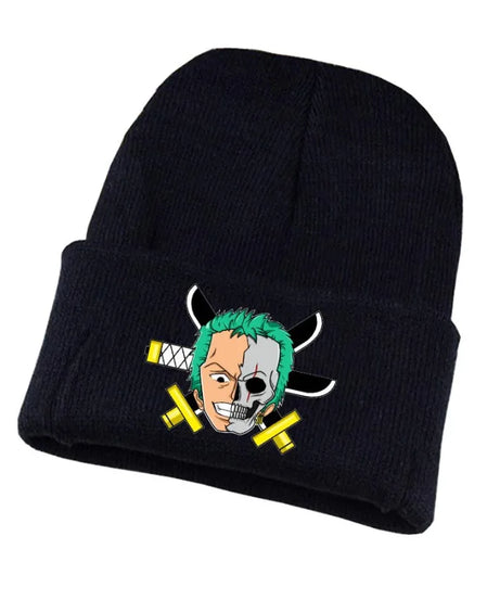 New Anime Cute One Piece Embroidered Beanies Hat Men Women Winter Autunm Warm Knitted Bonnet Cap Wool Skullies Boys Beanies Caps