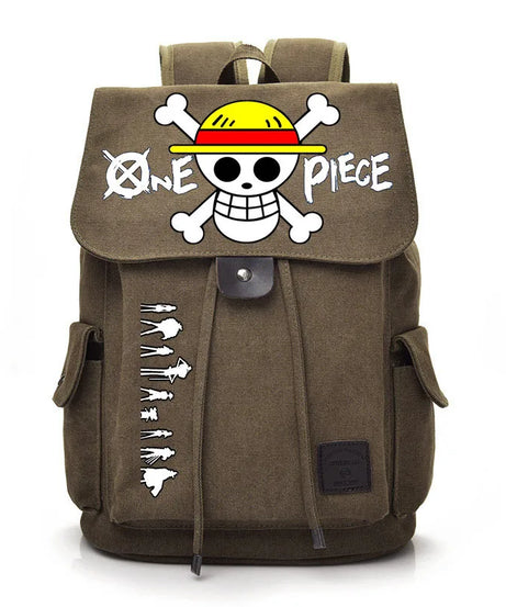 One Piece Anime Backpack Cosplay Luffy Unisex Students School Bag Large Capacity Bookbag Laptop Travel Rucksack Outdoor Bag
