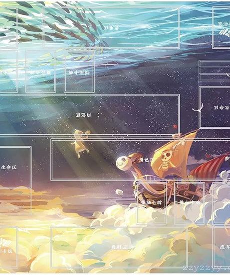 Anime Playmat DIY OPCG Two-player Card Pad New ONE PIECE Duel Plate Luffy Rubber Card Pad Battle Board Game Pad Festival Gift