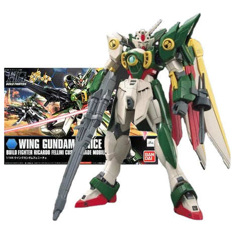 Genuine Gundam Model Kit Anime Figure HGBF 1/144 Wing Fenice Collection Gunpla Anime Action Figure Toys for Children