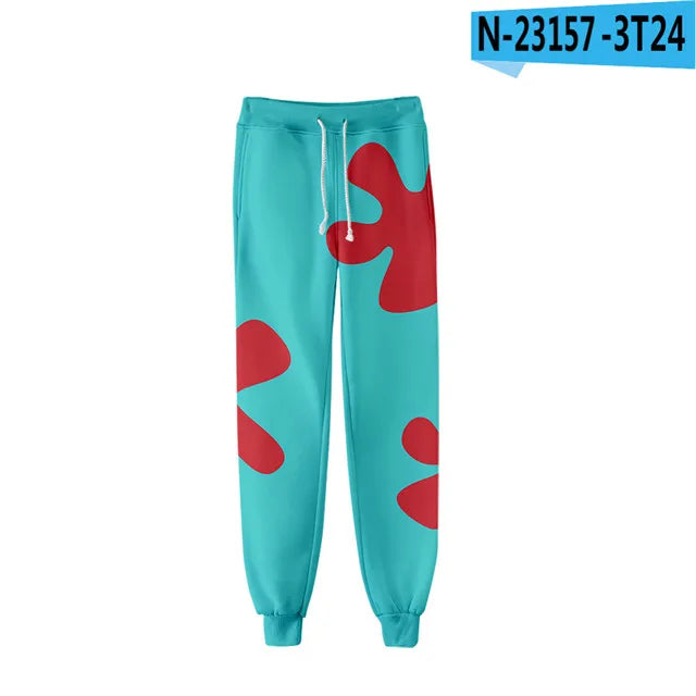 Anime Patrick Star 3D Joggers Pants Men/Women Casual Trousers Harajuku Hip Hop Sweatpants Pantalon Homme Streetwear