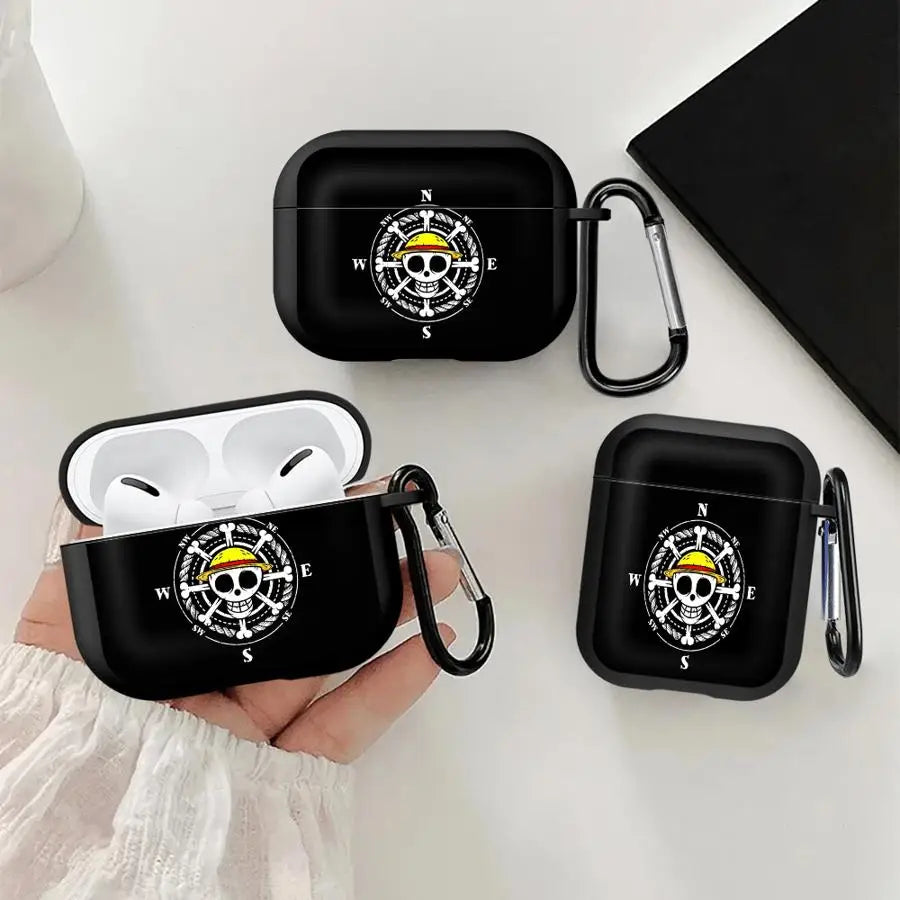 One Piece Logo AirPods Case (AirPods 1 / 2 / 3 / Pro) — Bold Print
