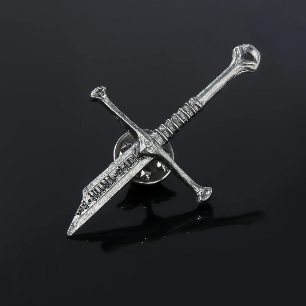 Lord of the Rings Narsil Broken Sword Pin — Metal Brooch 2