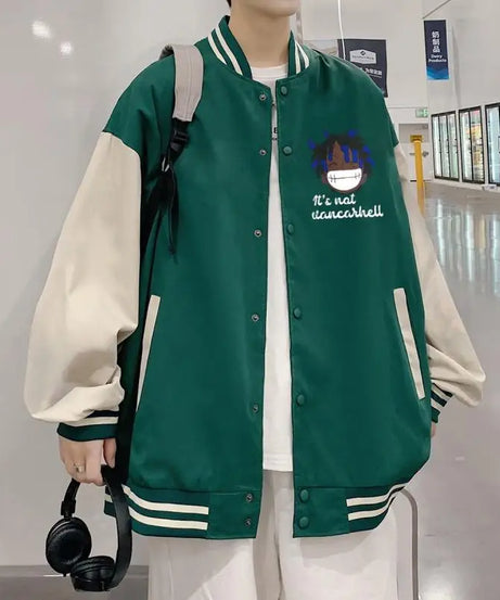 Anime One Piece Monkey D. Luffy  Anime Baseball Jacket Men's Loose Autumn Coat Versatile Casual Top