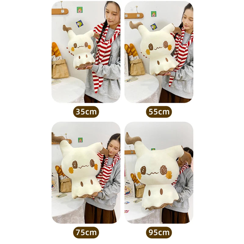 35/95cm Mimikyu Large Pokemon Plush Toys Anime Doll Cartoon Pikachu Pokémon Plushie Kawaii Stuffed Xmas