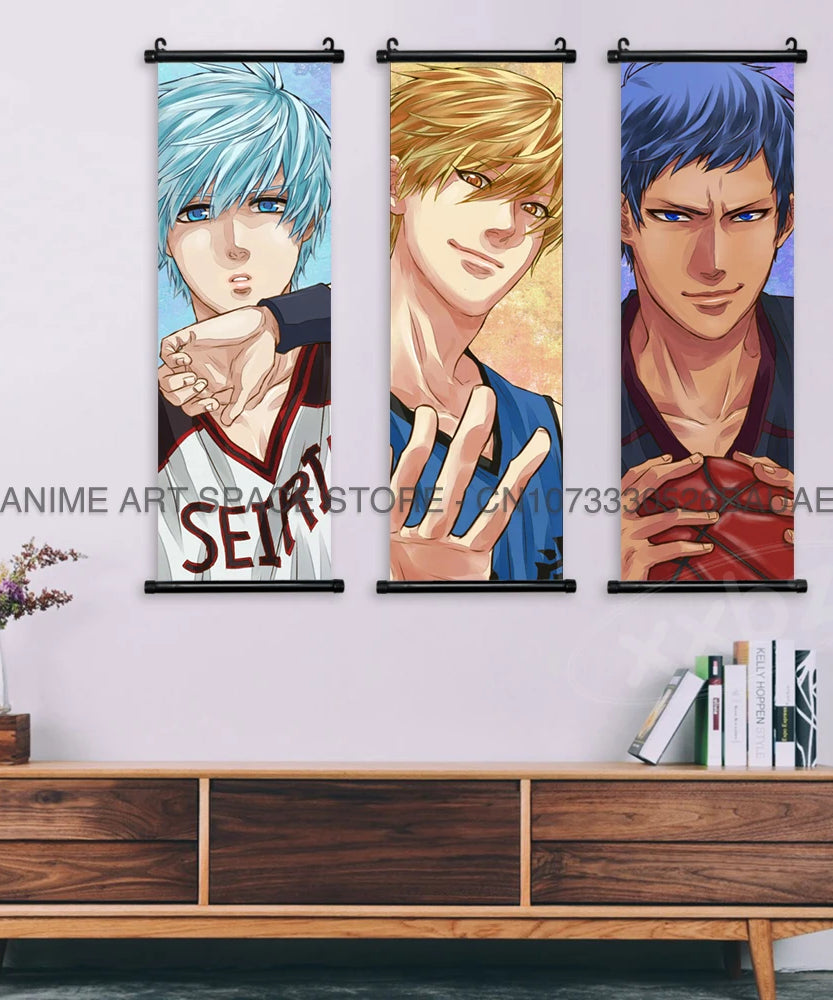 Kuroko no Basket Wall Scroll – Tetsuya Kuroko Anime Canvas Poster