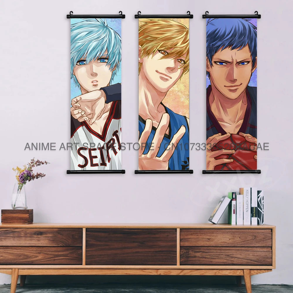 Kuroko no Basket Wall Scroll – Tetsuya Kuroko Anime Canvas Poster