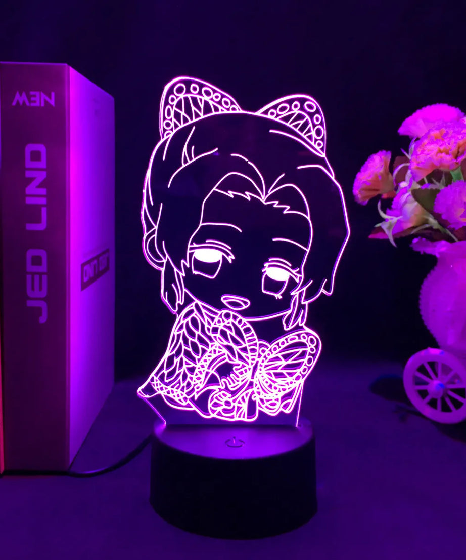 Anime Demon Slayer 3D LED Nightlight Figure for Kids Child Bedroom Decor Cool Kimetsu No Yaiba Lamp Gift Dropshopping