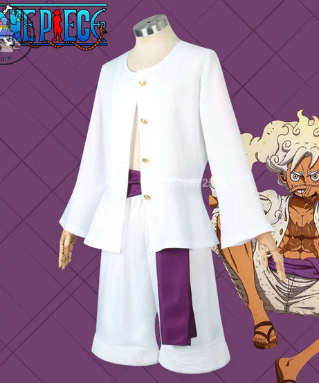 Monkey D Luffy Anime Cosplay Costume Nika Luffy Fifth Gear Helios Nica Wano Role Play Country Uniform Hat Halloween Party