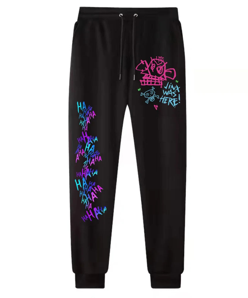 Hot Anime Arcane-Jinx Pants Man Woman  Harajuku  Streetwear Trousers