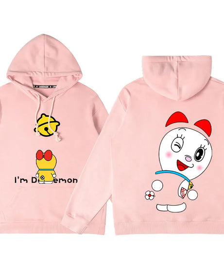 Doraemon Anime Hoodie – Cute Couple & Teen Pullover Jacket