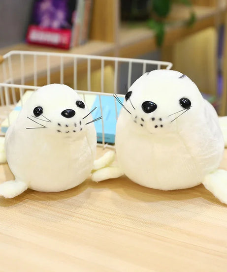 New Funny Aquarium Plush Toys Stuffed Soft Sea Lion Polar Bear Panda Doll Cuddly Desktop Pets Room Decor Kids Gift