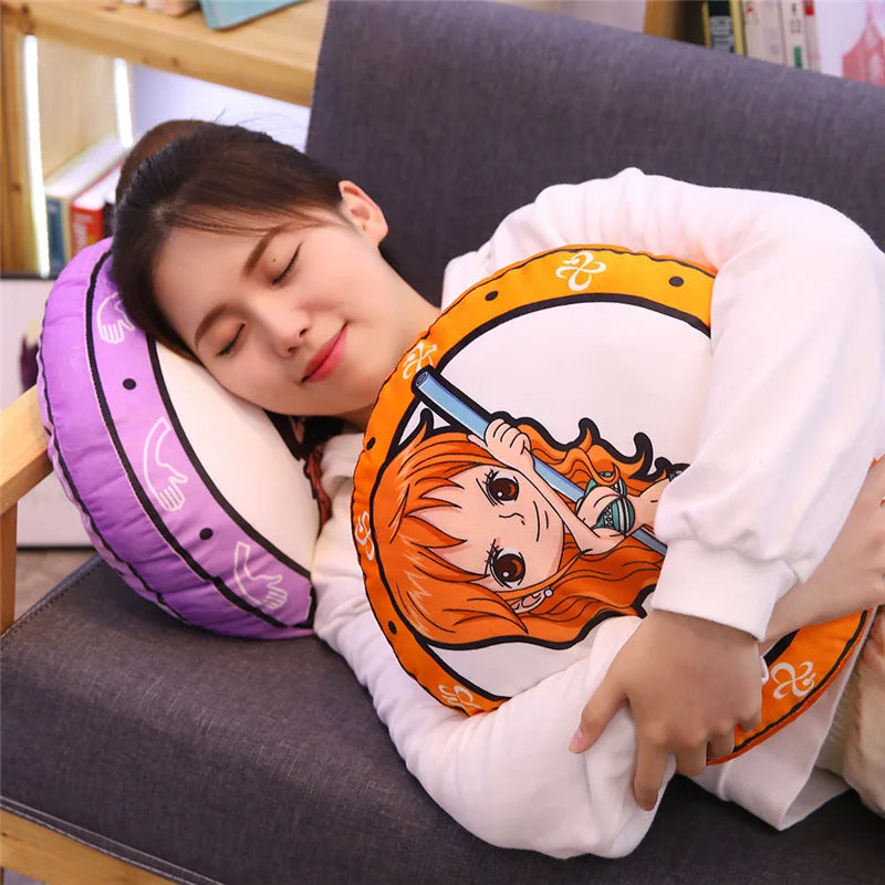 One Piece Straw Hat Crew Plush Doll — Cushion Set 3