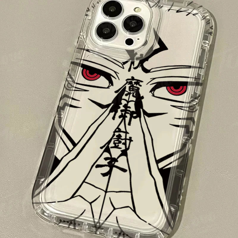 Jujutsu Kaisen Gojo Satoru Clear Case for IPhone 16 15 14 13 12 11 Pro Max 14 15 7 8 Plus X XR XS Max SE2020 Airbag Shockproof