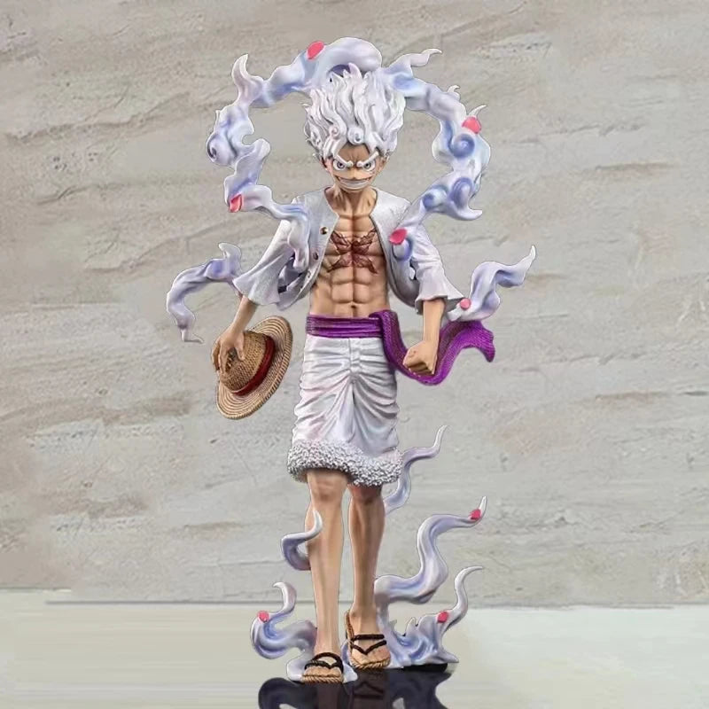 23cm One Piece Anime Pop Monkey D Luffy Action Figure Anniversary Model Gear 5 Nika Luffy Pvc Statue Doll Collection Toys