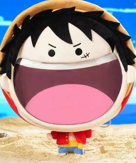 ONE PIECE Luffy Zoro Plush Pain Bag  Girl Backpack Peripheral Two-dimensional Storage Backpack Animation Messenger Bag
