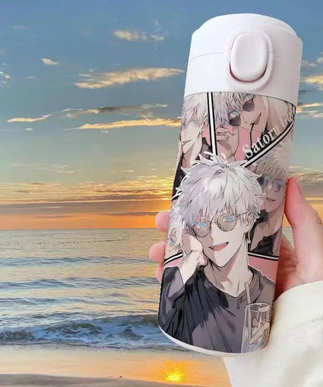 Gojo Satoru Jujutsu Kaisen Thermos Bottle – Anime Stainless Steel Water Cup