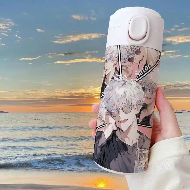 Gojo Satoru Jujutsu Kaisen Thermos Bottle – Anime Stainless Steel Water Cup