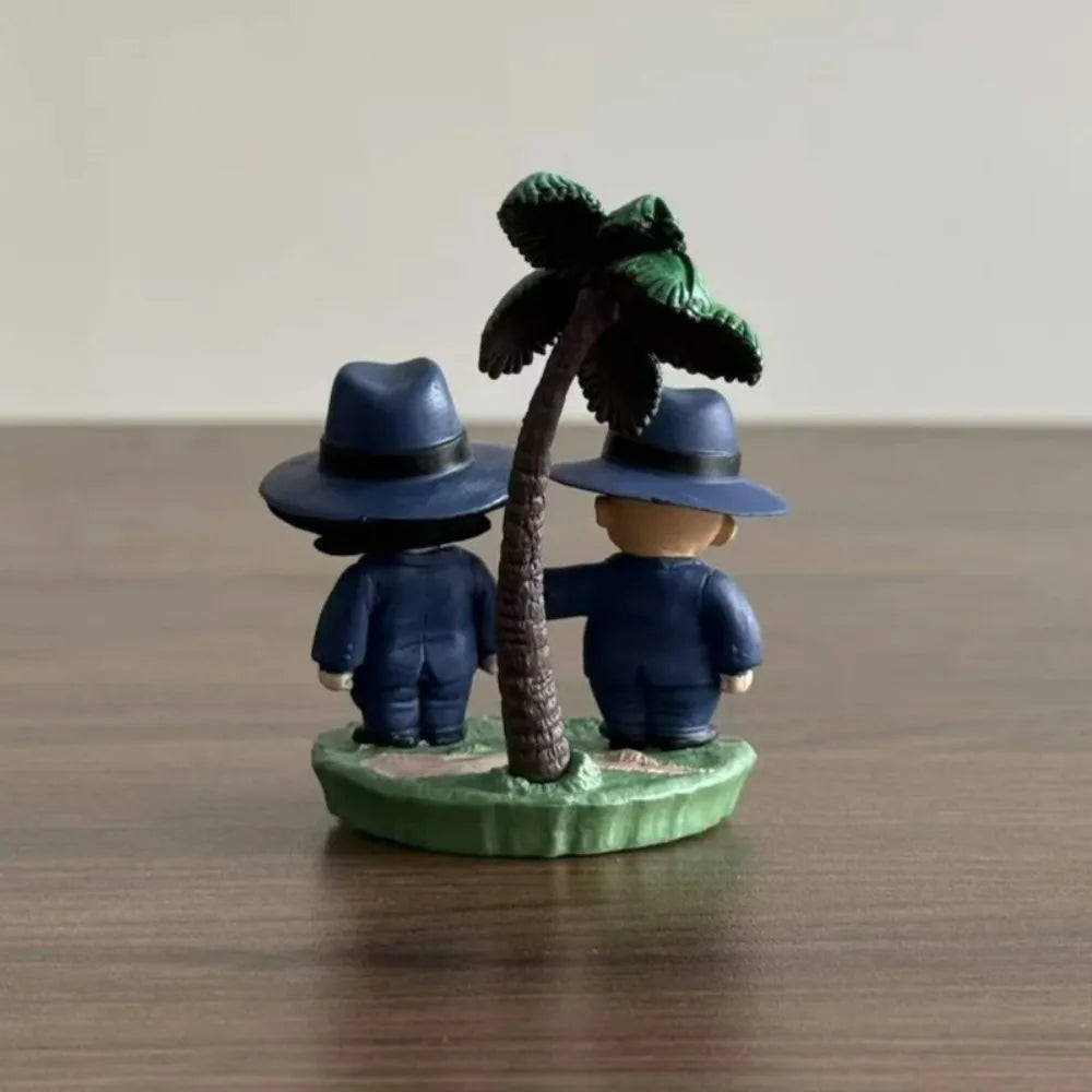 7cm/2.76in Anime Dragon Ball Figure Krillin and Goku Action Figures Pvc Statue Desktop Ornamen Collection Model Toys