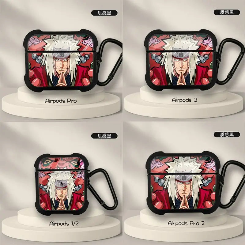 Naruto Anime AirPods Case – Sasuke & Obito Design for AirPods Pro/3