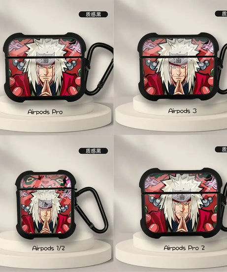 New Anime Naruto Sasuke Obito Protective Case for AirPods 3 for Airpods Pro 1 2 Wireless Bluetooth Headphone Case Christmas Gift