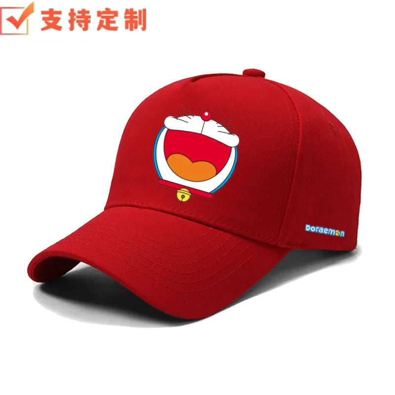 Doraemon machine cat little ding-dong anime outdoor leisure baseball cap sports sunshade sunscreen duckbill hat for men