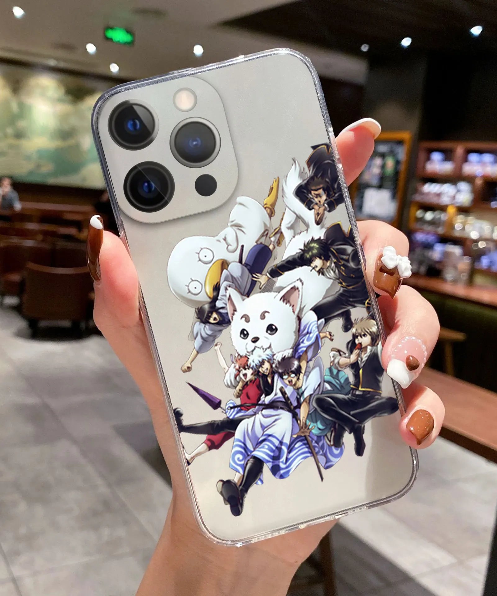 Comics Gintama Gintoki Sakata Phone Cover For iPhone 11 12 13 14 15 16 17 Pro Max 17AIR 16 Plus Clear Soft Silicone TPU Case