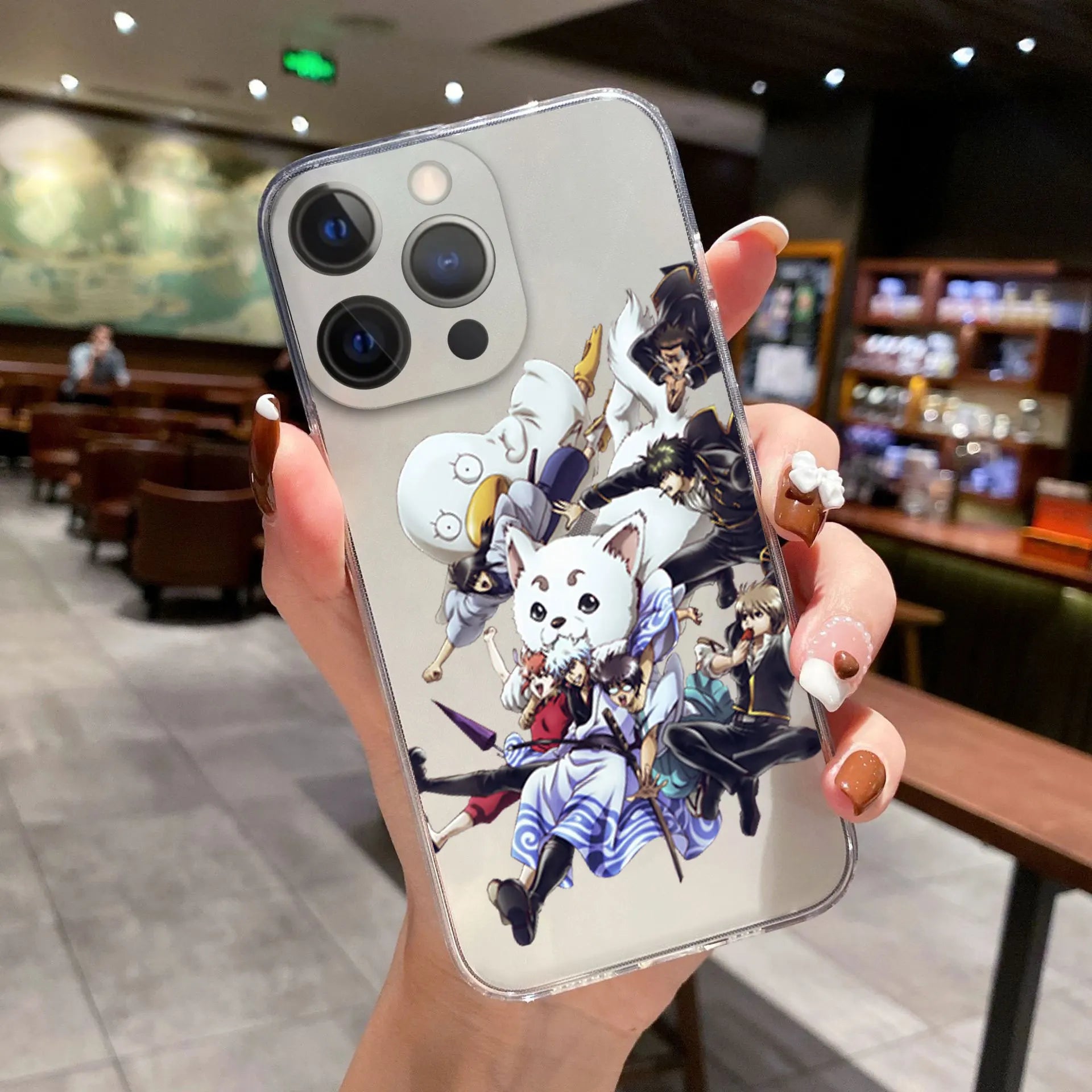 Comics Gintama Gintoki Sakata Phone Cover For iPhone 11 12 13 14 15 16 17 Pro Max 17AIR 16 Plus Clear Soft Silicone TPU Case