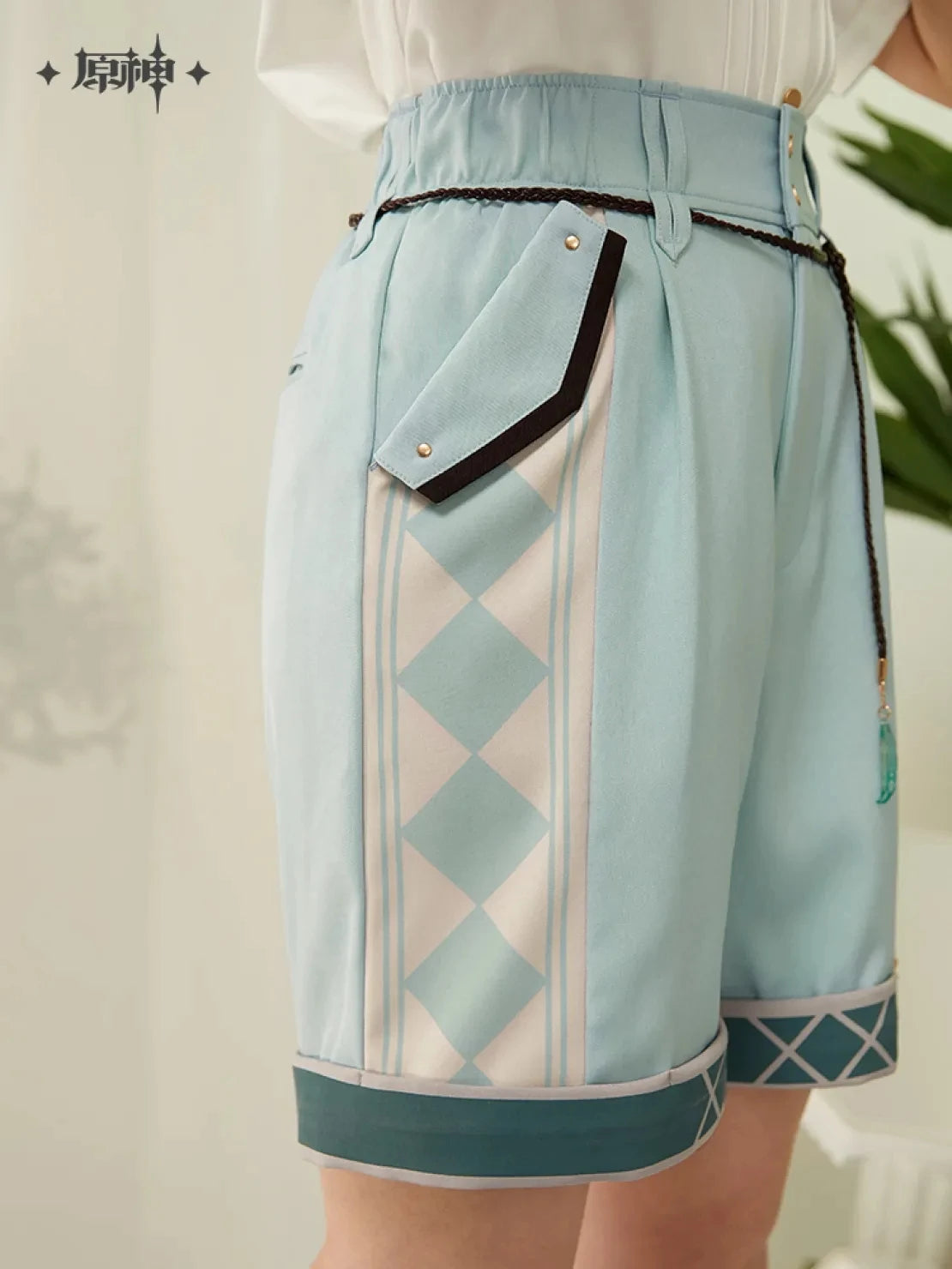 Game Anime GENSHIN IMPACT Venti Theme Show Casual Shorts Barbatos Pants