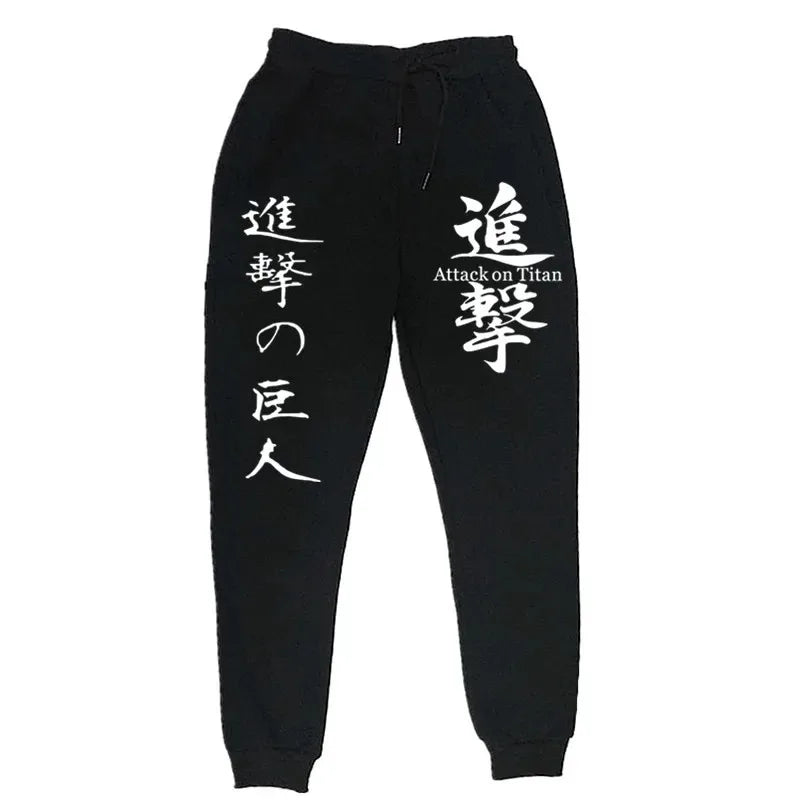 Attack on Titan Fashion Printed Comfortable Running Pants Trendy Versatile Sports Pants Men's Spring and Autumn Trousers S-3XL