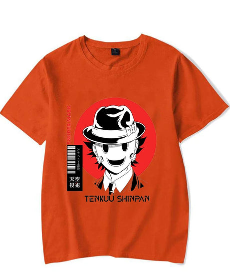 New Anime High-Rise Invasion Printed T-Shirts Women Men Short Sleeve Funny Round Neck Tee Shirt Casual Summer Tops