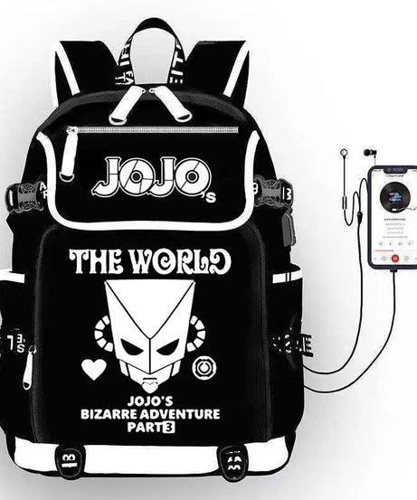 JoJo's Bizarre Adventure Anime Backpack Student School Shoulder Bag Large Capacity Youth Outdoor Travel Backpack Fashion Gift