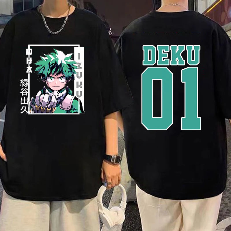 My Hero Academia Deku Anime Print Summer T-Shirt