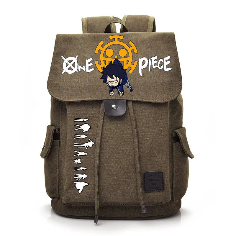 One Piece Anime Backpack Cosplay Luffy Unisex Students School Bag Large Capacity Bookbag Laptop Travel Rucksack Outdoor Bag Gift
