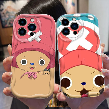 One Piece Anime Chopper Cute For Apple iPhone 15 14 13 12 11 XS XR X Pro Max Plus Wave Oil Back Phone Case