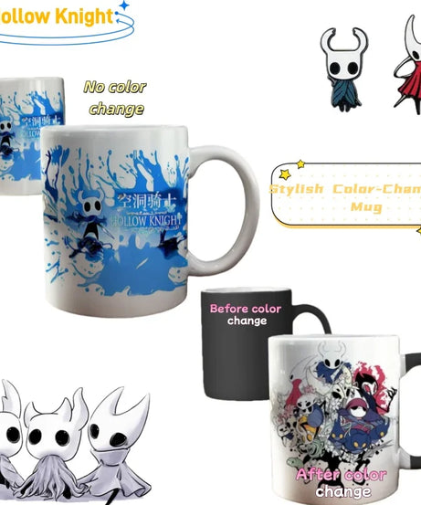 Hollow Knight Hornet Silk Song GK Tears City Window Mug Coffee Ceramic Color-Changing Cup Personalized Holiday Gift