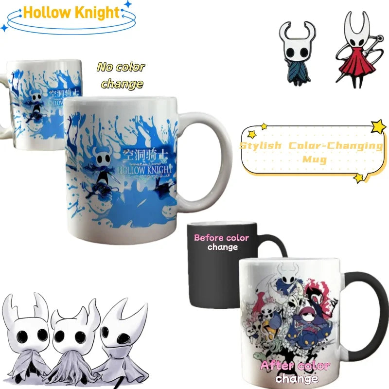Hollow Knight Hornet Silk Song GK Tears City Window Mug Coffee Ceramic Color-Changing Cup Personalized Holiday Gift
