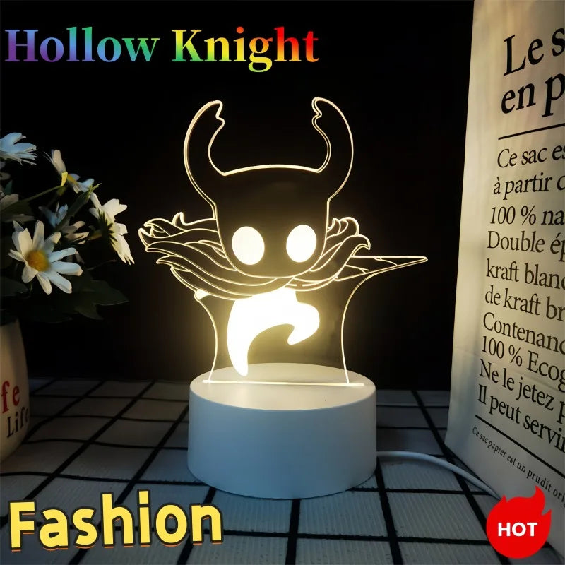 Hollow Knight Hornet Night Light Anime Fashionable Personalized Simple Desktop Decoration Stand Lamp Boy's Birthday Gift