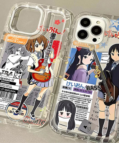 Cute K-ON Girls Case for Samsung Galaxy A14 A15 A55 A05 A05S A24 A13 A23 A73 A12 A22 A32 A52 A52S A72 A31 A51 A71 Cover
