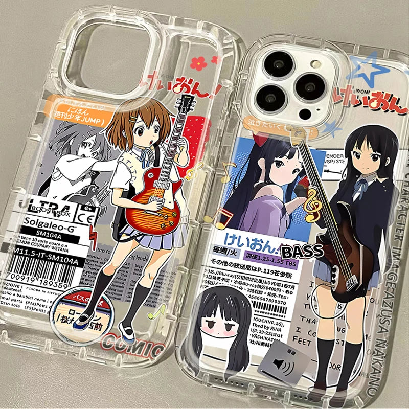Cute K-ON Girls Case for Samsung Galaxy A14 A15 A55 A05 A05S A24 A13 A23 A73 A12 A22 A32 A52 A52S A72 A31 A51 A71 Cover