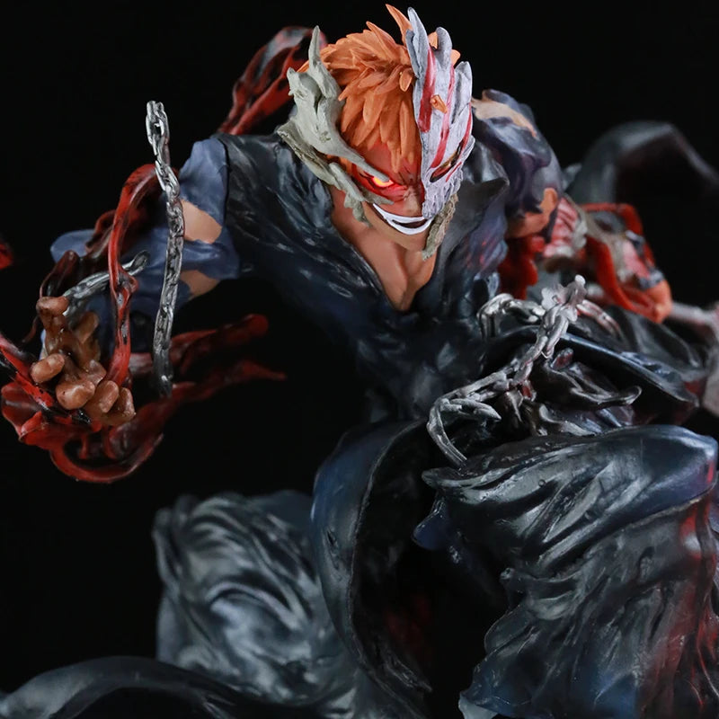 Kurosaki Ichigo 22cm Half Hollow Ichigo Action Figure LED Luminous Anime Model Toy PVC Light-Up Statue Desktop Decor Boy Gift