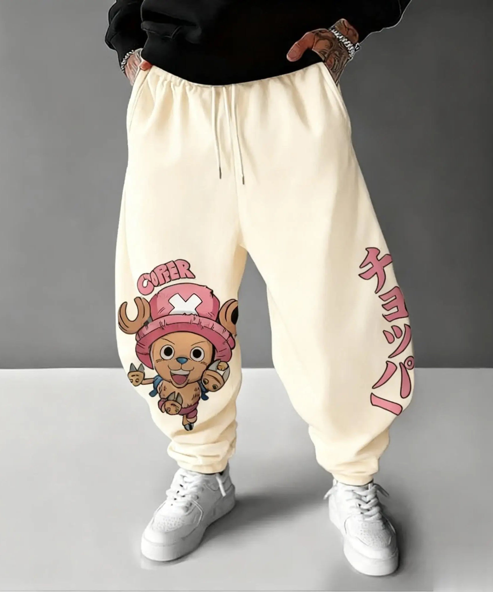 New Autumn One Piece Tony Tony Chopper Anime Print Men's Sports Pants Joggers Casual Streetwear Sweatpants Hip Hop Trousers