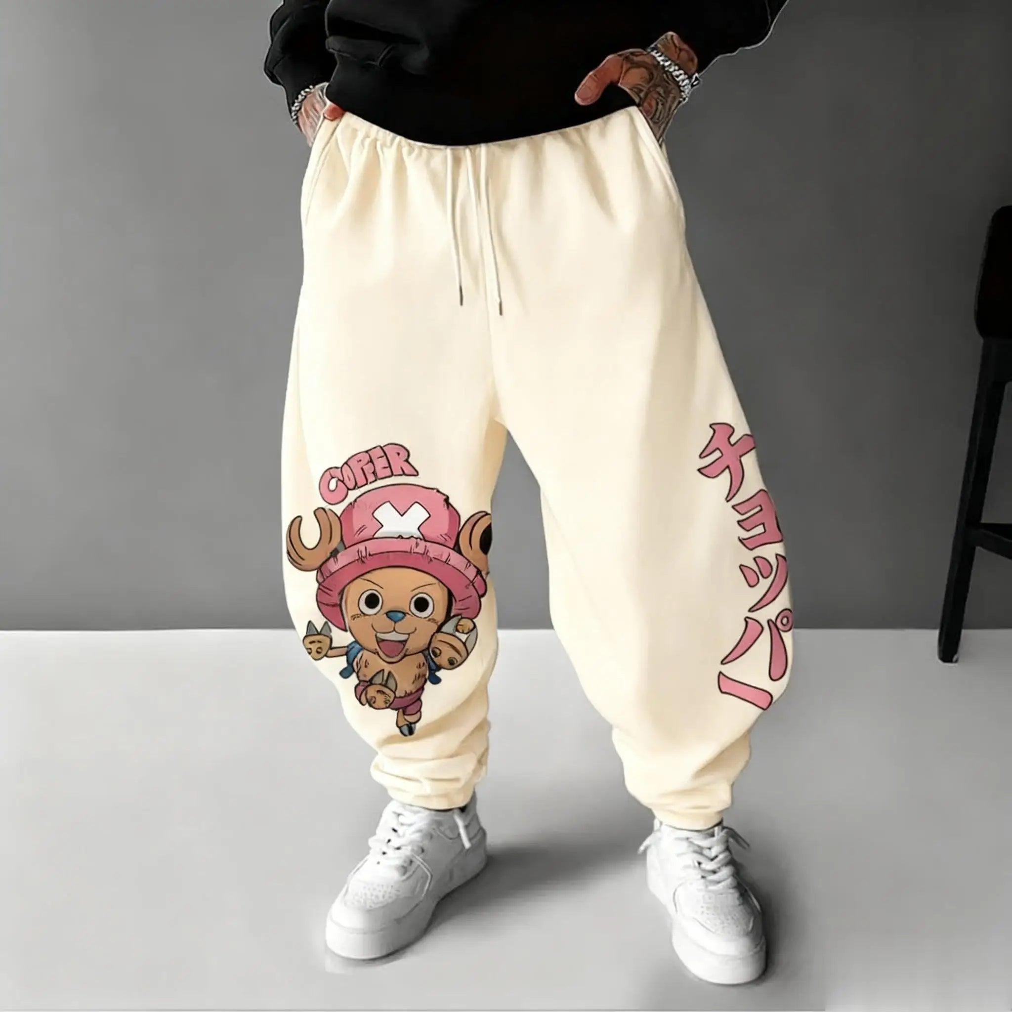 New Autumn One Piece Tony Tony Chopper Anime Print Men's Sports Pants Joggers Casual Streetwear Sweatpants Hip Hop Trousers