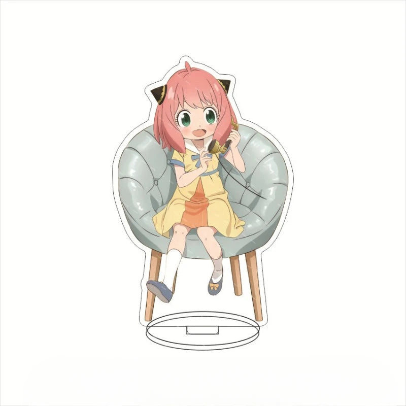 New Hot Anime Spy X Family Acrylic Stand Model Figure Cosplay Plate Holder Topper Birthday Fans Christmas Desk Decor Plate Gift