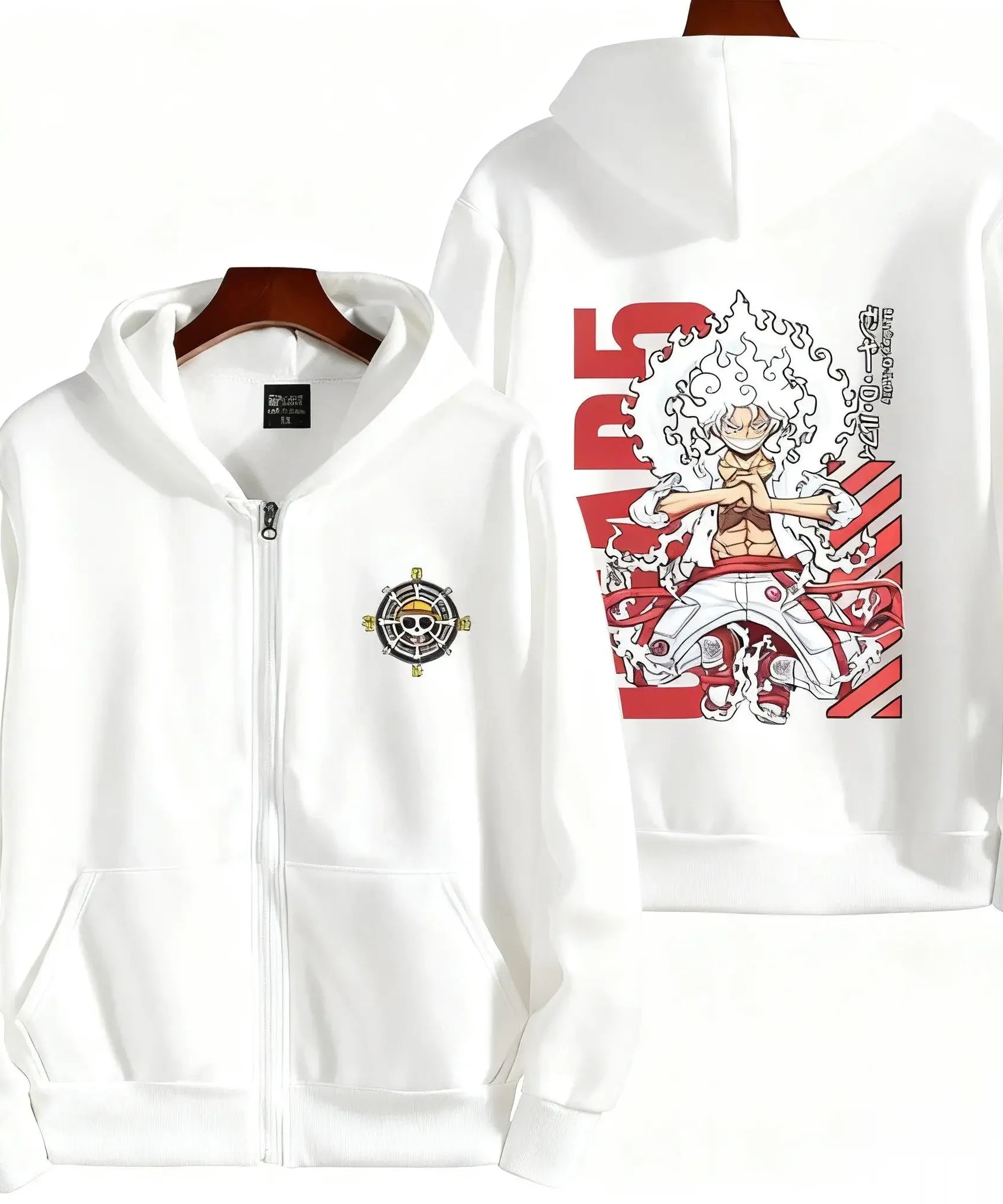 New Unisex Oversized One Piece Anime Zip Up Hoodie Men Women Casual Streetwear Sweatshirt Jacket Winter Autumn Y2k Tops