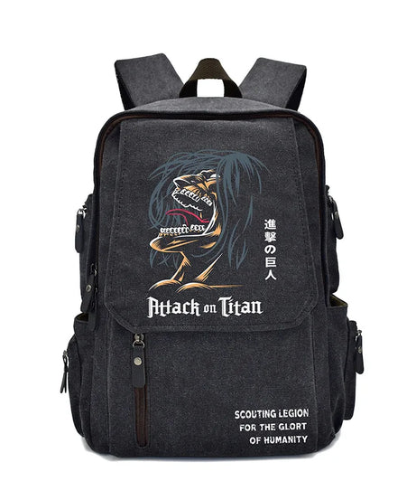 New Attack On Titan Anime  Peripheral Rucksack Primary and Secondary School School Bag Men's and Women's Backpack Birthday Gift