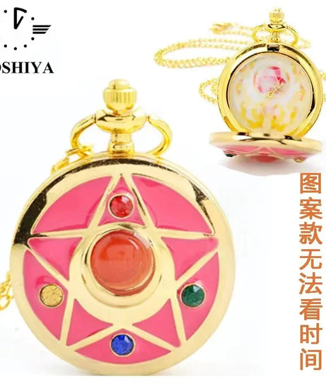 Sailor Moon Moon Prism Pocket Watch Second Generation Lifewith sailor moon Card Captor Sakura accessories holiday gift